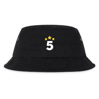 5 Year Star - 5th Anniversary Gift - Kids’ Bucket Hat - black - Front