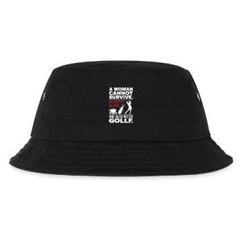 A Woman Cannot Survive On Coffee - Kids’ Bucket Hat - black - Front