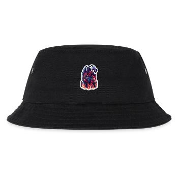 Feuerdämon - Kinder Bucket Hat - Schwarz - Vorne