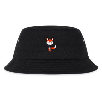 Fuchs Böser Blick Gefährlich Verrückt Wildes Tier - Kinder Bucket Hat - Schwarz - Vorne