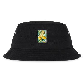 Zitronen-Stimmung - Kinder Bucket Hat - Schwarz - Vorne