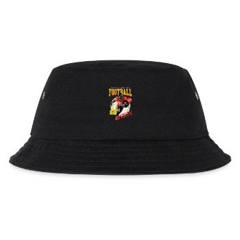 American Football Spieler USA Amerika Sport Retro - Kinder Bucket Hat - Schwarz - Vorne