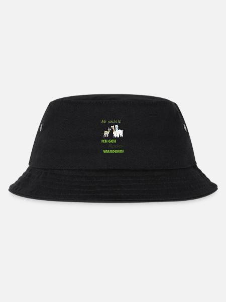 Mir reicht's - ich geh ALPAKA-wandern! - Kinder Bucket Hat - Schwarz