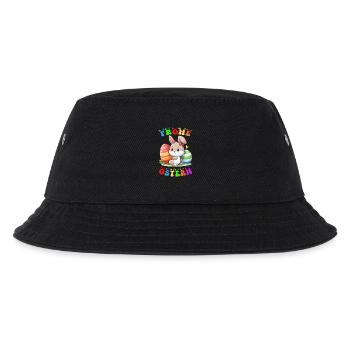 Frohe Ostern - Kinder Bucket Hat - Schwarz - Vorne