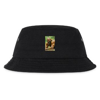 Wepwawet, wolfsköpfiger Gott, der ein Grab bewacht - Kinder Bucket Hat - Schwarz - Vorne