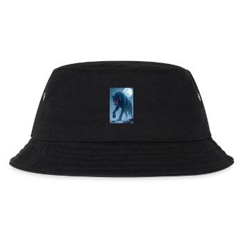 Fenrir Monströser Wolf, der dazu bestimmt ist, Odin zu töten - Kinder Bucket Hat - Schwarz - Vorne