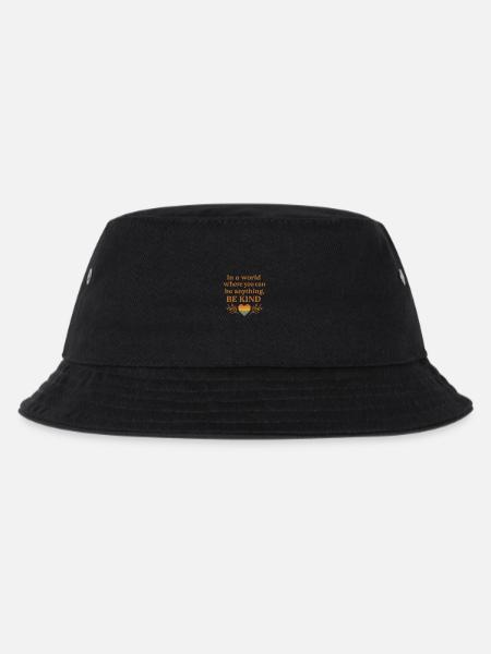 In a world where you can be anything, be kind. - Kinder Bucket Hat - Schwarz