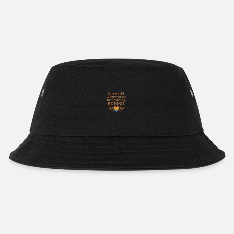 In a world where you can be anything, be kind. - Kinder Bucket Hat - Schwarz