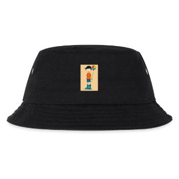 Little boy plays ball - Kids’ Bucket Hat - black - Front