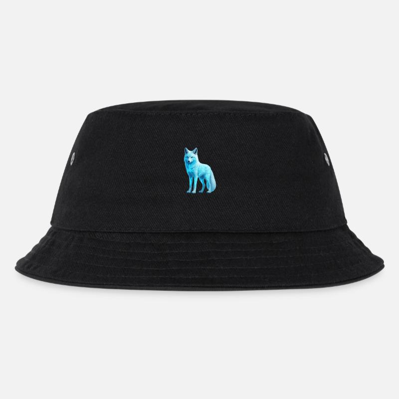 Mystic Fox - WiederWilderLeben - Kinder Bucket Hat - Schwarz
