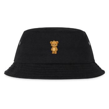 Teddybär - Kinder Bucket Hat - Schwarz - Vorne