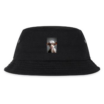Cooles Kalb mit Attitüde - Kinder Bucket Hat - Schwarz - Vorne