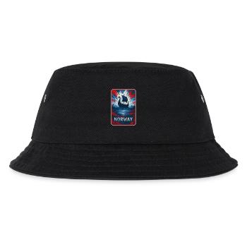Norway Landscape Flags Design - Kids’ Bucket Hat - black - Front