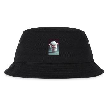 Wütende Karikatur-Schafwut - Kinder Bucket Hat - Schwarz - Vorne