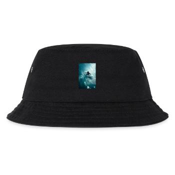 Surfer Riding the Perfect Barrel - Kids’ Bucket Hat - black - Front
