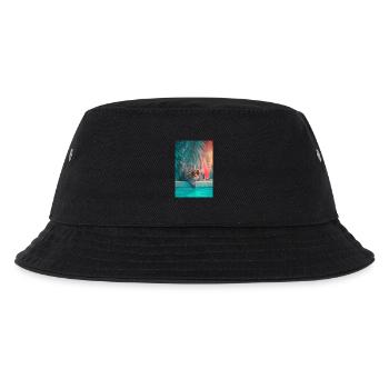 Cool Cat by the Pool - Kids’ Bucket Hat - black - Front