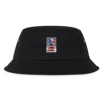 American Flag Gummy Bear - Kids’ Bucket Hat - black - Front