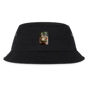 Ramen Bridge Art Schale - Kinder Bucket Hat - Schwarz - Vorne
