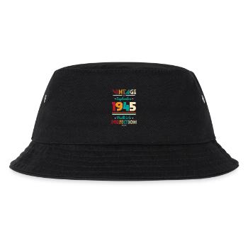80. Geburtstag - Jahrgang - September 1945 - Kinder Bucket Hat - Schwarz - Vorne