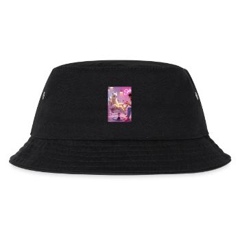 Lyrical Llama in Modern Salon - Kids’ Bucket Hat - black - Front