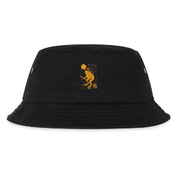 Grenouille sorcière avec chapeau sur balai - Bob Enfant - noir - Devant
