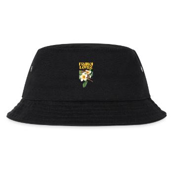 Frangipani Blume Botanisches Design - Kinder Bucket Hat - Schwarz - Vorne