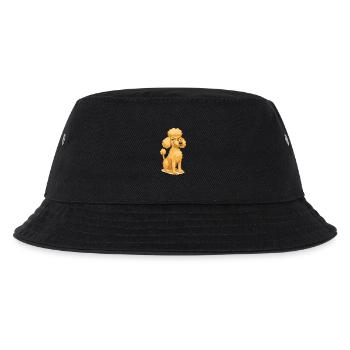 Naughty Poodle Cartoon Painting Style - Kids’ Bucket Hat - black - Front