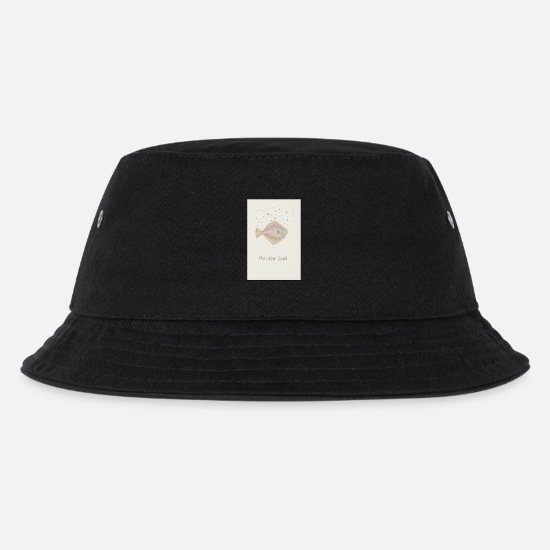 Mein Lieber Scholli Fischdesign - Kinder Bucket Hat - Schwarz