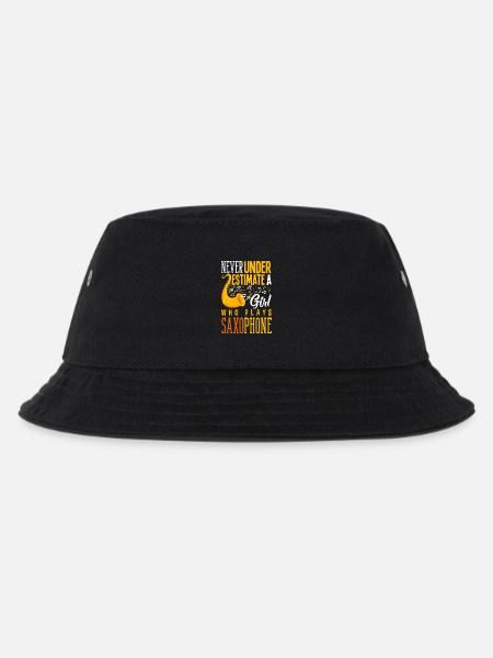 Saxofon - Kinder Bucket Hat - Schwarz