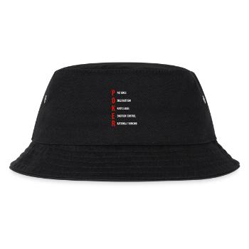 Poker Mentalität Geduld Beobachtung Wissen - Kinder Bucket Hat - Schwarz - Vorne