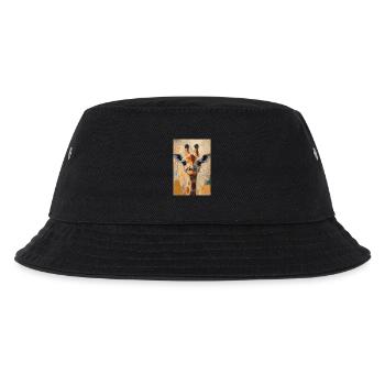 Illustration einer Giraffe - Kinder Bucket Hat - Schwarz - Vorne