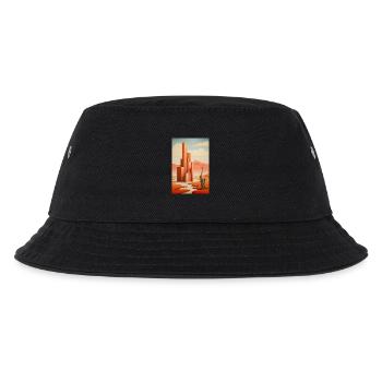 Illustration of a desert landscape - Kids’ Bucket Hat - black - Front
