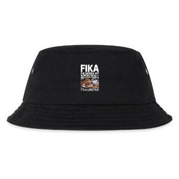 Fika: Schwedischer Kaffee- und Gebäck-Lifestyle - Kinder Bucket Hat - Schwarz - Vorne