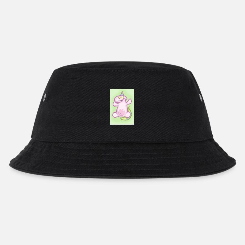Das Einhorn - Kinder Bucket Hat - Schwarz