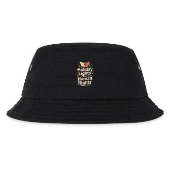 Feiertagslichter und Menschenrechte - Kinder Bucket Hat - Schwarz - Vorne