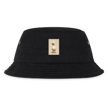 Spa-Ente mit Handtuch, Turban und Sonnenbrille - Kinder Bucket Hat - Schwarz - Vorne