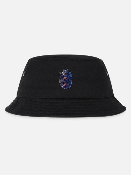 Sushi British Shorthair Cat Blue Dragon Gift - Kids’ Bucket Hat - black