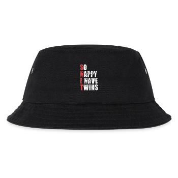 Zwillinge Jubel Shirt Spruch - Kinder Bucket Hat - Schwarz - Vorne