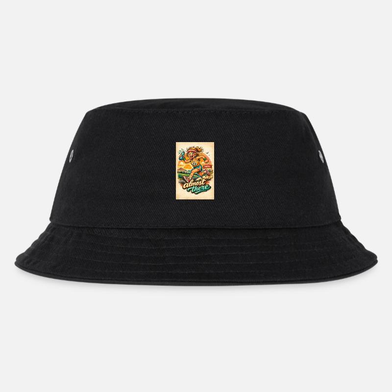 Renngeist: Fast da. - Kinder Bucket Hat - Schwarz
