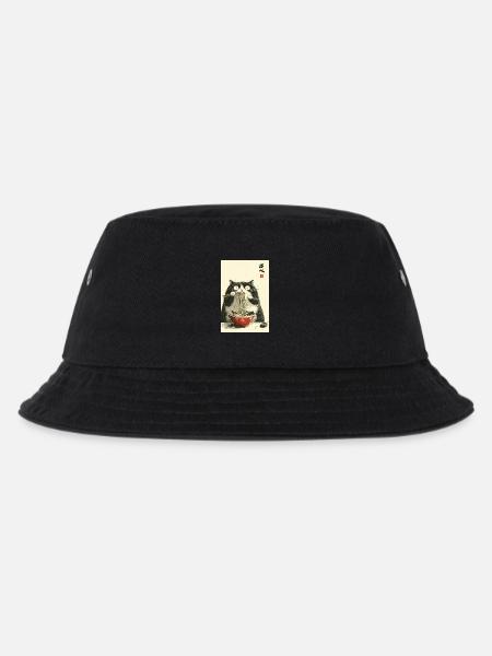 Neko-Ramen-Festmahl - Kinder Bucket Hat - Schwarz