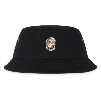 Schwan - Kinder Bucket Hat - Schwarz - Vorne