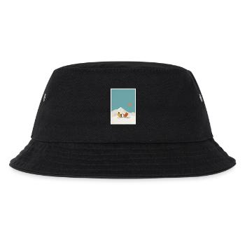 Sunlit Summit Lounge - Kinder Bucket Hat - Schwarz - Vorne