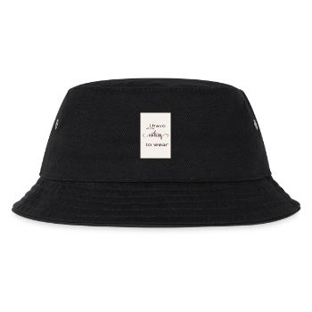 I Have Nothing to Wear  - Kinder Bucket Hat - Schwarz - Vorne