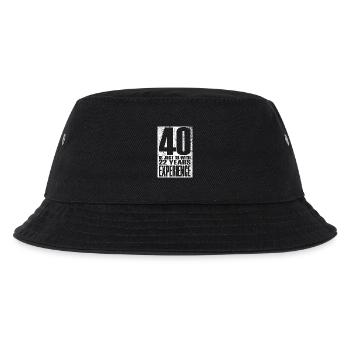 40 sind einfach 18 mit 22 Jahren Erfahrung - Kinder Bucket Hat - Schwarz - Vorne