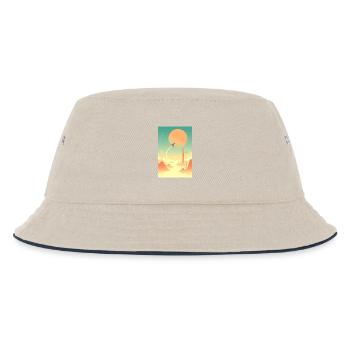 Erste Reisen jenseits ferner Horizonte - Kinder Bucket Hat - Natur/Navy - Vorne