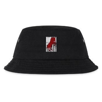 4. Juli USA Reiten - Kinder Bucket Hat - Schwarz - Vorne