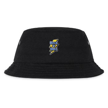 Rock'n'Roll-Logo mit Blitz - Kinder Bucket Hat - Schwarz - Vorne