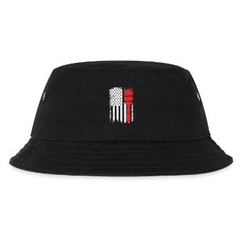 4. Juli USA Maler - Kinder Bucket Hat - Schwarz - Vorne