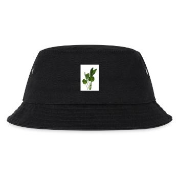 Bananenblatt Tropenpracht - Kinder Bucket Hat - Schwarz - Vorne