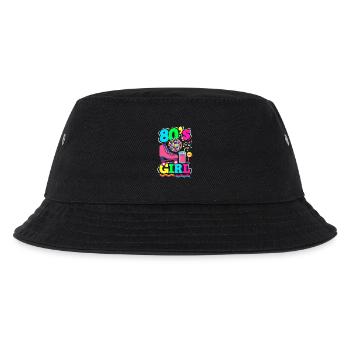 Retro Back to the 80s Vintage Design - Kinder Bucket Hat - Schwarz - Vorne